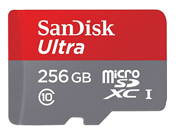 Sandisk Ultra microSD-Speicherkarte mit 256 GB