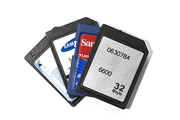 SD-Speicherkarten verschiedener Hersteller